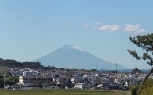 富士山の初冠雪